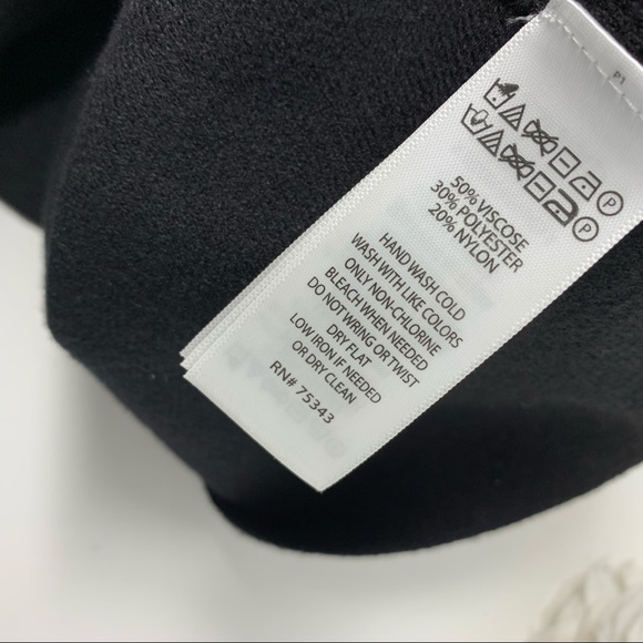 NEW Tahari Black Striped Cuff Sweater - Picture 8 of 10